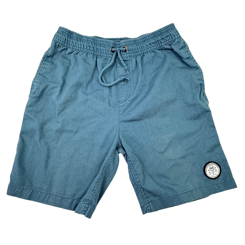Shaun White Shorts Boys Large 12-14 Blue Elastic Waist Drawstring Skate Casual
